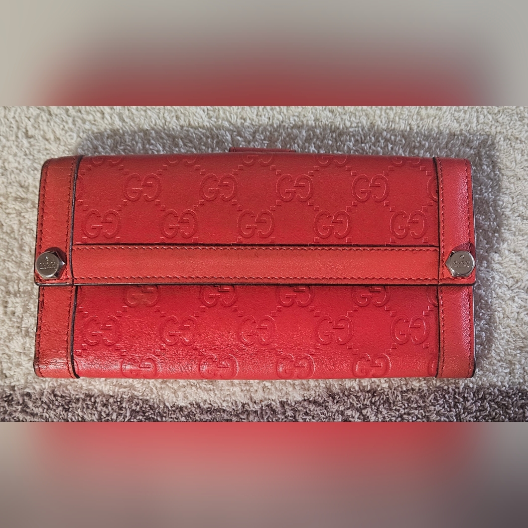 Euc Gucci Guccisima Long Wallet W/ Dustbag